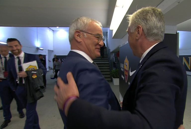 كارلو أنشيلوتي وكلاوديو رانييري فريق نابولي