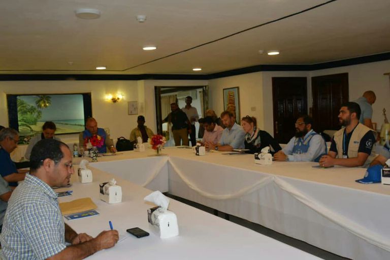 اجتماع لجنة إعادة الانتشار جانب من لقاءات لجنة إعادة الانتشار بالحديدة