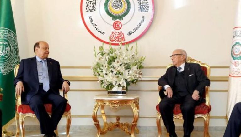 الرئيسان اليمني والتونسي على هامش القمة العربية الـ30