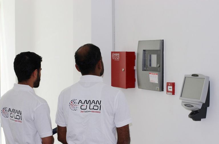 تركيب نظام "أمان" في مباني الشارقة