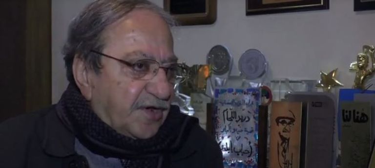 دريد لحام مرتدياً قبعة رعاة البقر في الفيديو الساخر