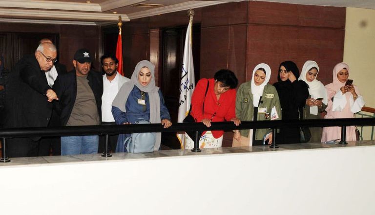وفد جمعية الصحفيين الإماراتيين خلال زيارته مصر