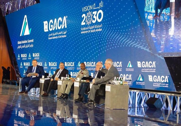 جانب من فعاليات اليوم الثاني لمؤتمر الطيران المدني الدولي 2019 بالرياض