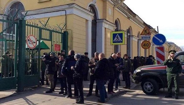 موقع الحادث في سان بطرسبرج- نقلا عن وكالات روسية