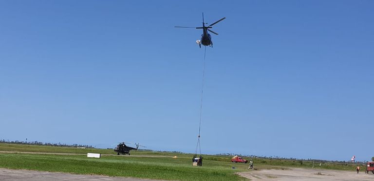 جانب من مساعدات الهلال الأحمر الإماراتي في موزمبيق