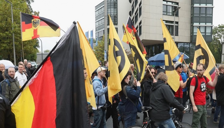 تظاهرة لأحزاب يمينية في أوروبا تظالب بوقف الهجرة- أرشيفية