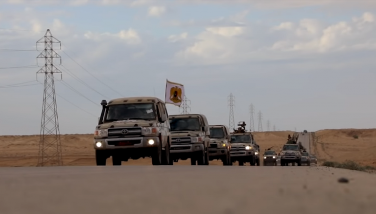 قوات تابعة للجيش الوطني الليبي تتوجه إلى المنطقة الغربية