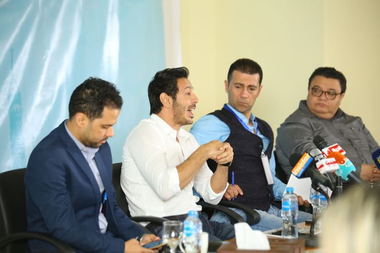مصطفى شعبان في ندوة تكريمه