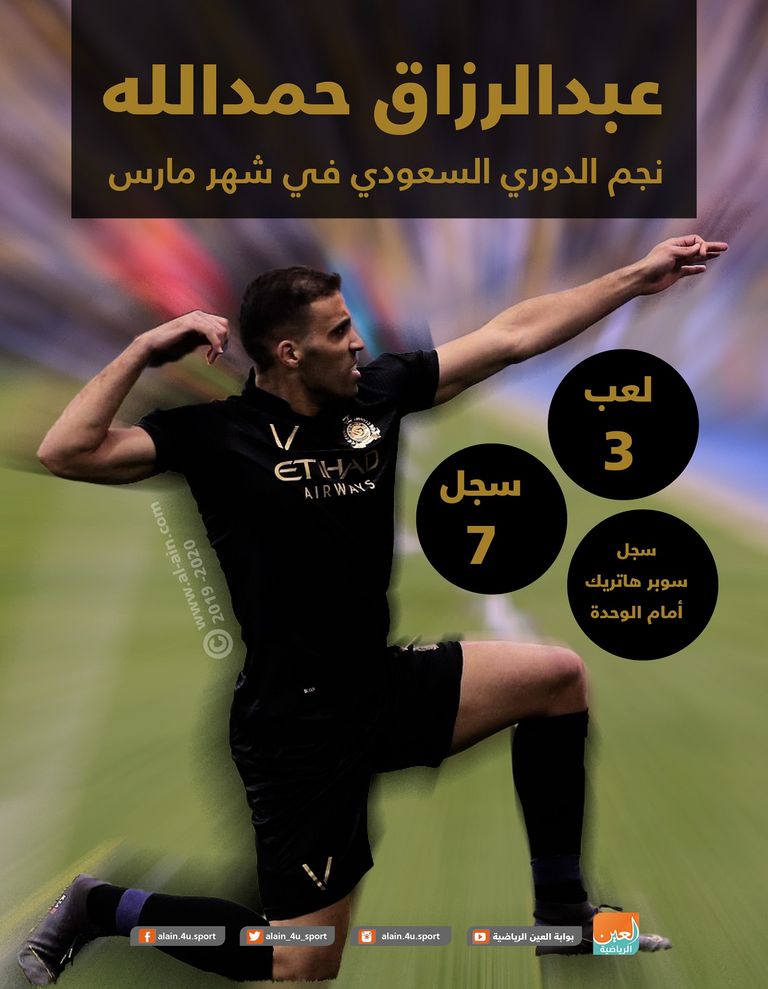 عبدالرزاق حمدالله مهاجم النصر السعودي