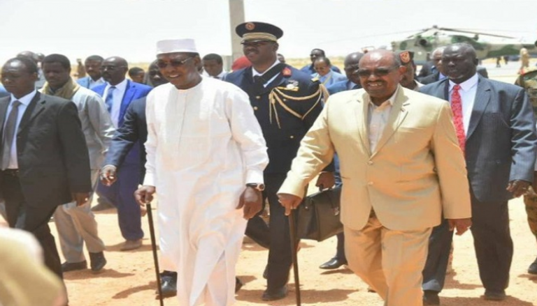 الرئيسان السوداني والتشادي في لقاء سابق - أرشيفية