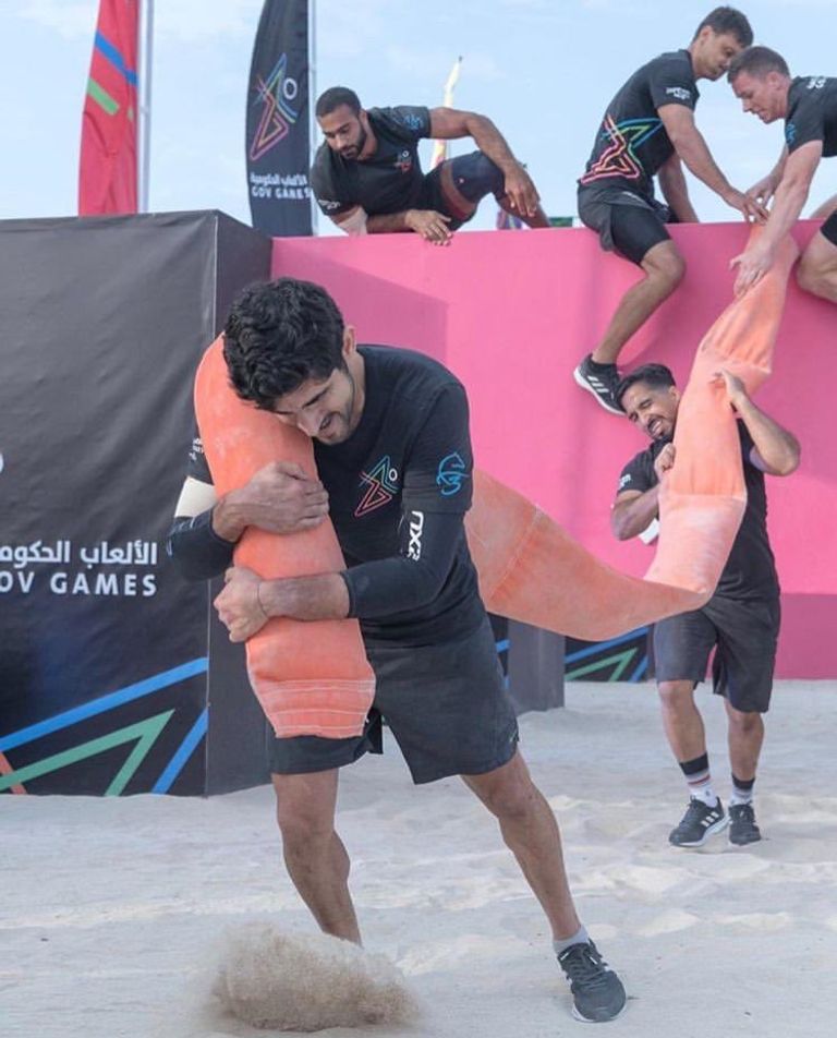 لقطة للشيخ حمدان بن محمد من المنافسات