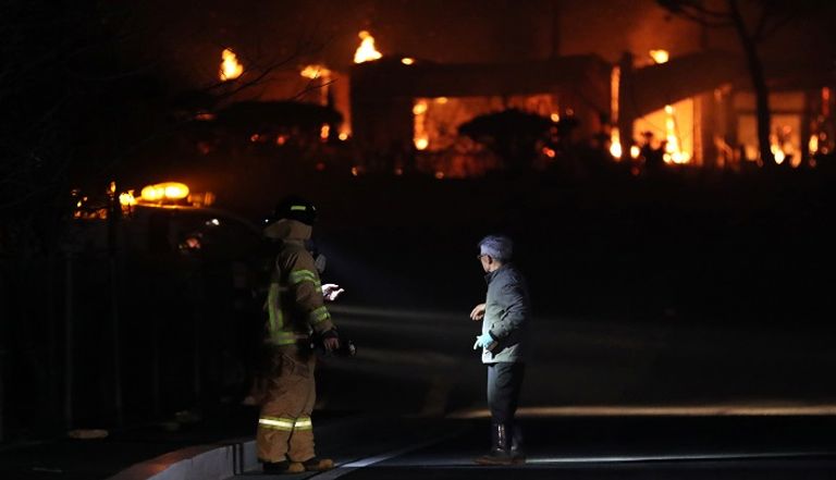 حرائق الغابات في كوريا الجنوبية