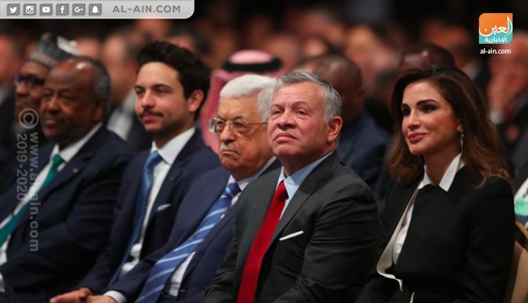 عاهل الأردن خلال إلقاء كلمته