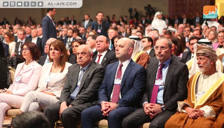 عاهل الأردن خلال إلقاء كلمته