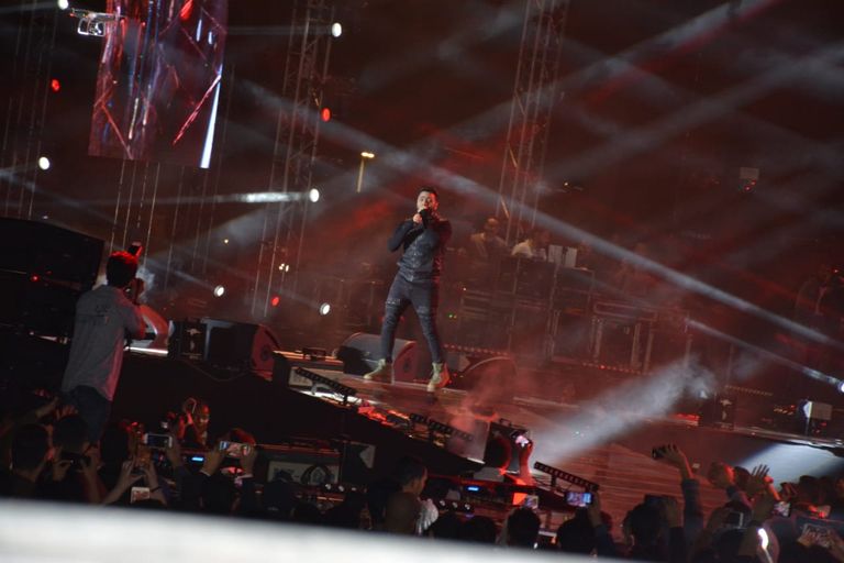 حفل تامر حسني في القاهرة