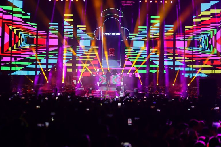 حفل تامر حسني في القاهرة