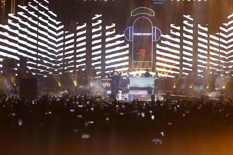 حفل تامر حسني في القاهرة