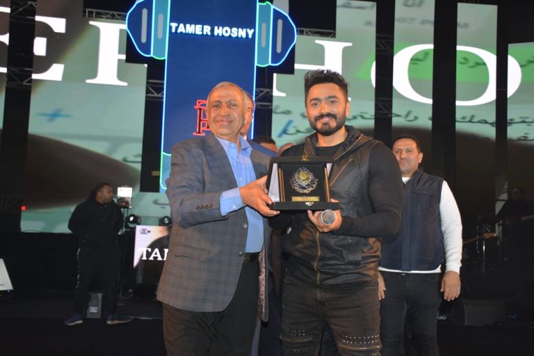 حفل تامر حسني في القاهرة