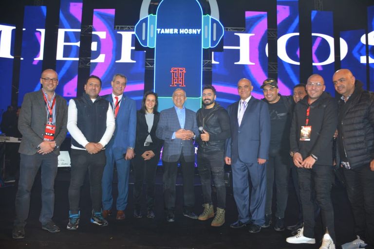 حفل تامر حسني في القاهرة