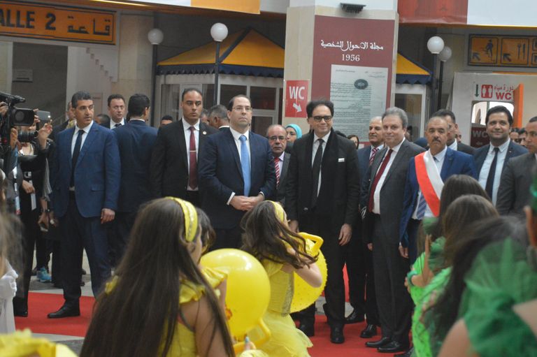 رئيس الوزراء التونسي، يوسف الشاهد، افتتح المعرض