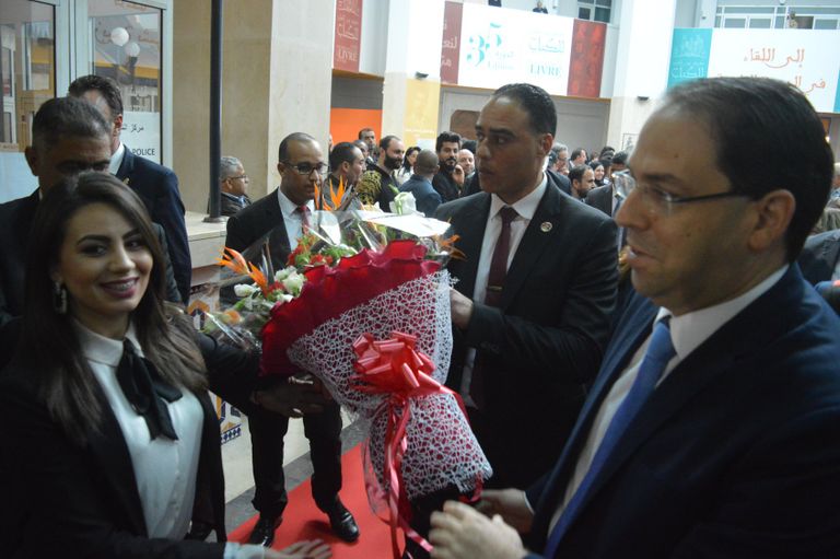 رئيس الوزراء التونسي، يوسف الشاهد، افتتح المعرض