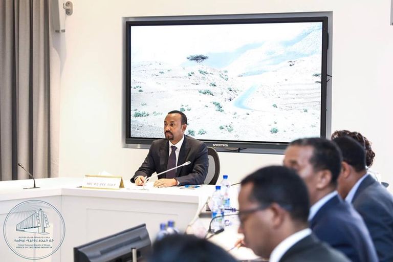 صورة لاجتماع مجلس الوزراء الإثيوبي