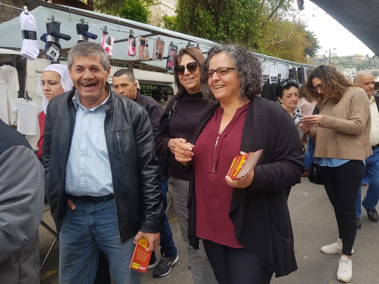 المرشحة العربية لعضوية الكنيست إيمان خطيب