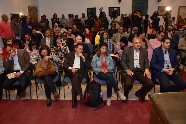 جانب من المؤتمر الصحفي لإعلان تفاصيل مهرجان الإسماعيلية