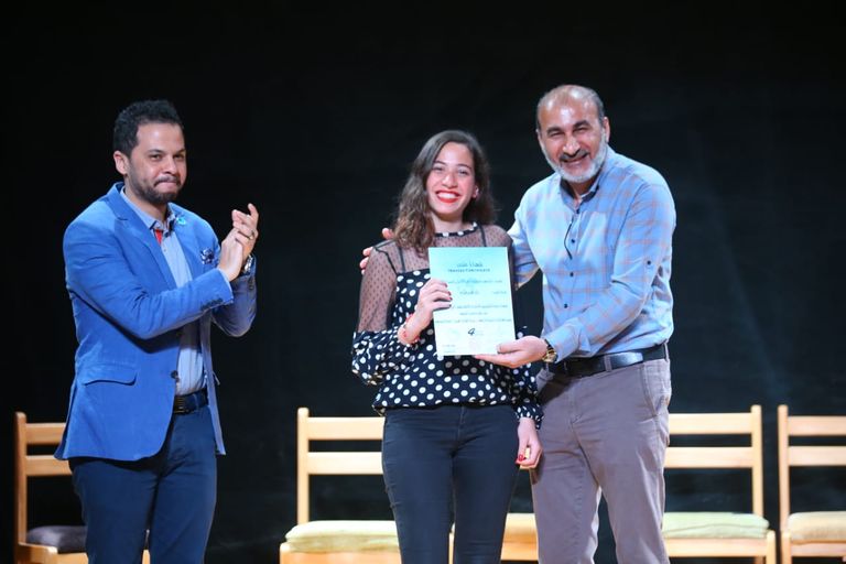 المشاركون في الورش المسرحية