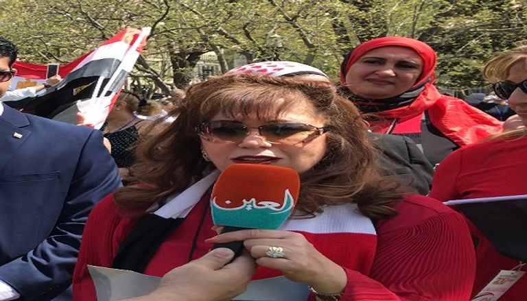 جالية مصرية تستقبل السيسي في واشنطن