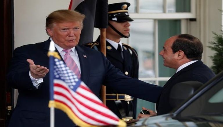 الرئيسان المصري عبد الفتاح السيسي والأمريكي دونالد ترامب - رويترز