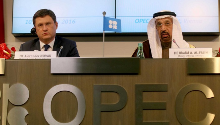 وزير الطاقة السعودي ونظيره الروسي في اجتماع أوبك- أرشيف