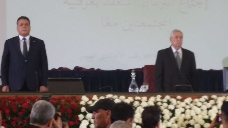 مراسم اعلان شغور منصب الرئيس في الجزائر