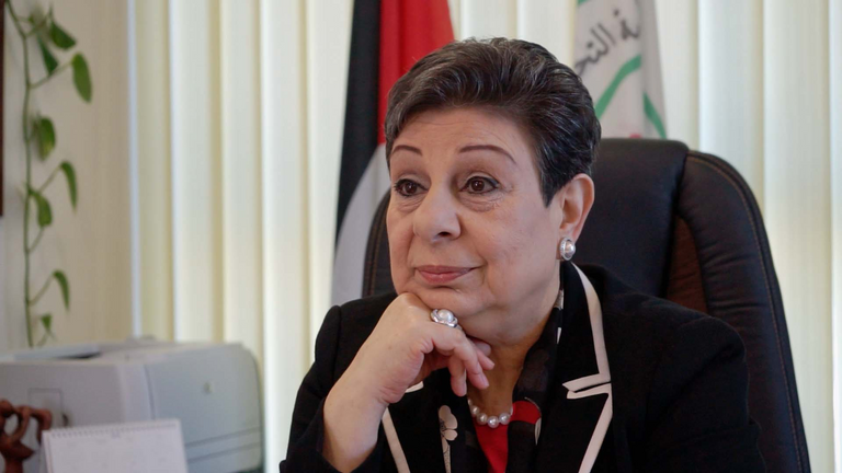 حنان عشراوي منظمة التحرير الفلسطينية