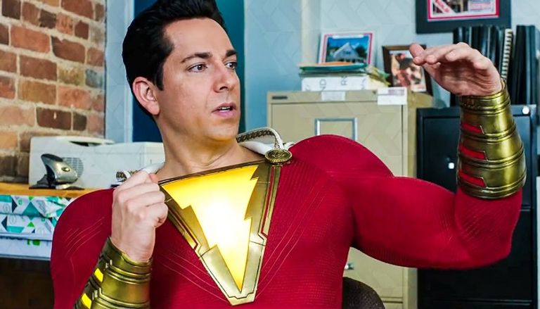 مشهد من فيلم البطل الخارق "شازام" الذي يعرض في السينما حاليا