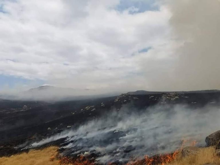 حريق في حدائق جبال سيمين شمالي إثيوبيا- أرشيفية