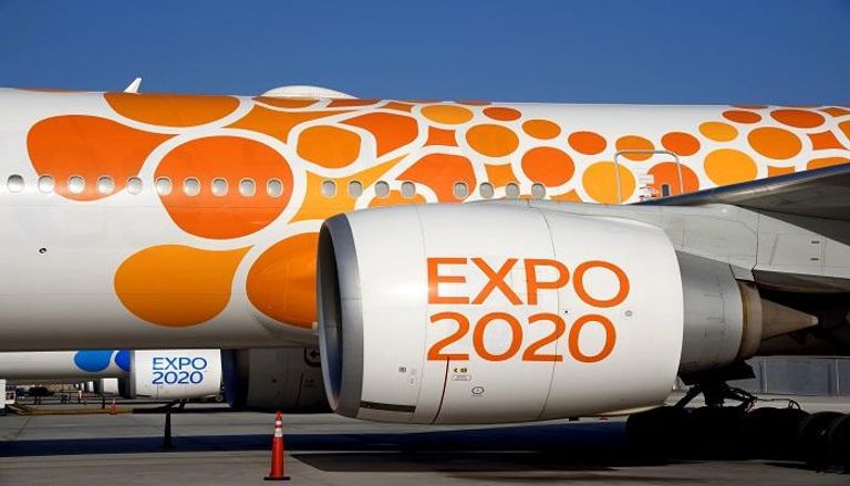 شعار "إكسبو 2020" على طيران الإمارات