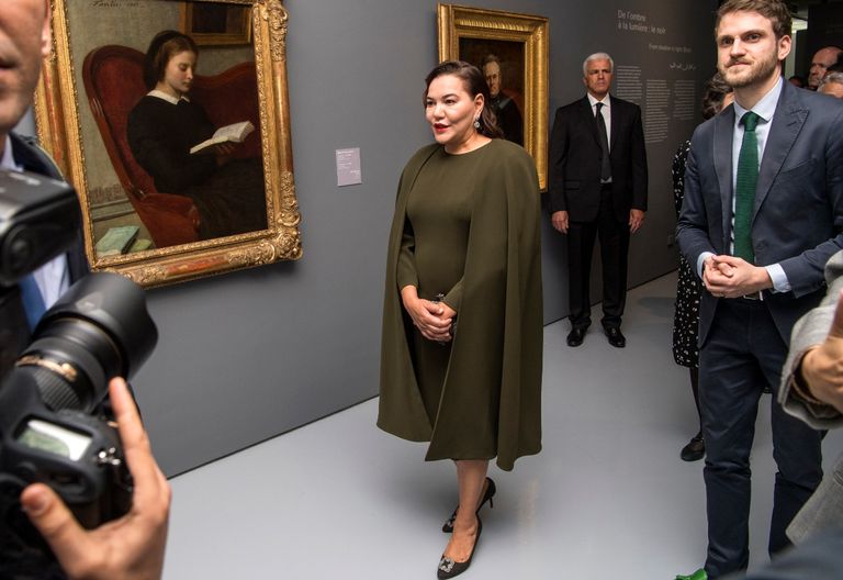 جانب من افتتاح معرض الفن الانطباعي في الرباط