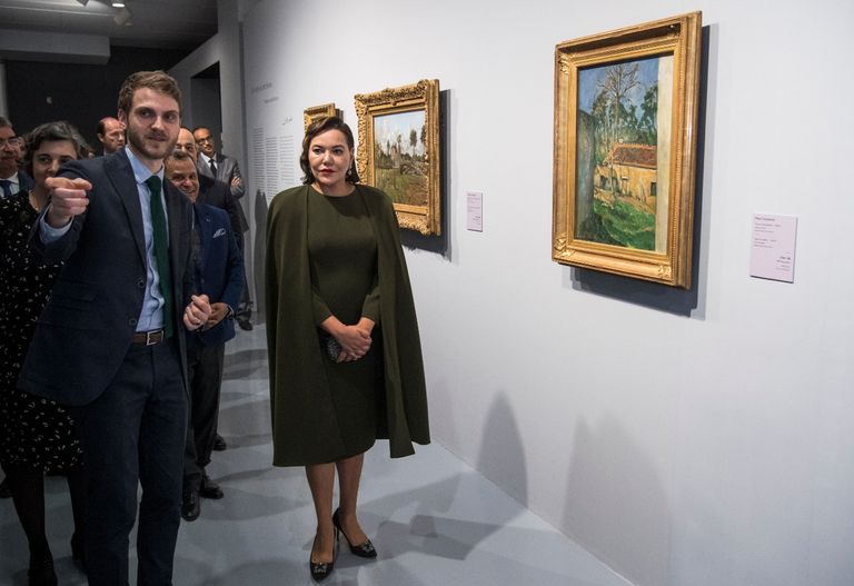 جانب من افتتاح معرض الفن الانطباعي في الرباط