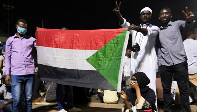 جانب من الاعتصام السوداني في الخرطوم