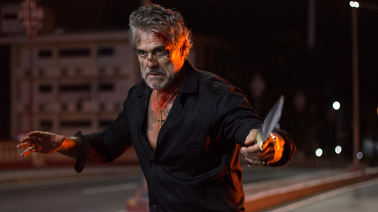 ستيفن سيجال في مشهد من فيلم "القائد العام"