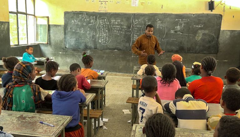 صورة لمدرسة "وطاتوش جنت" الابتدائية بأديس أبابا