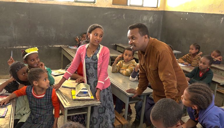 صورة لمدرسة "وطاتوش جنت" الابتدائية بأديس أبابا