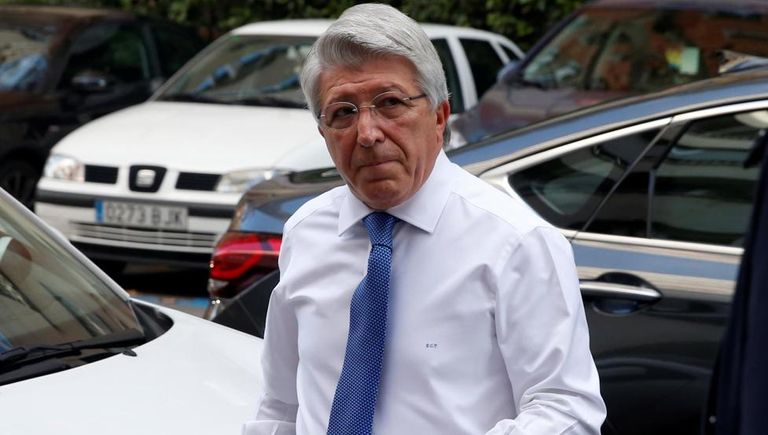 إنريكي سيريزو رئيس نادي أتلتيكو مدريد دييجو كوستا مهاجم أتلتيكو مدريد