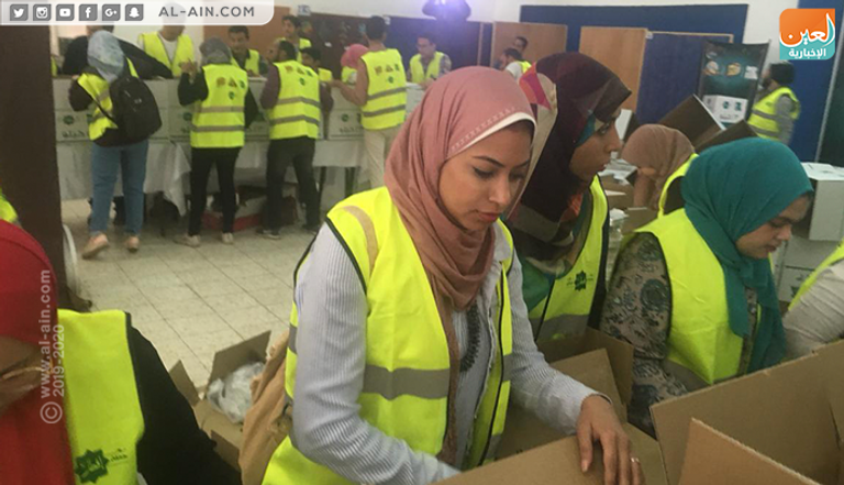 "العين الإخبارية" تشارك في تجهيزات حملة إفطار صائم بمصر