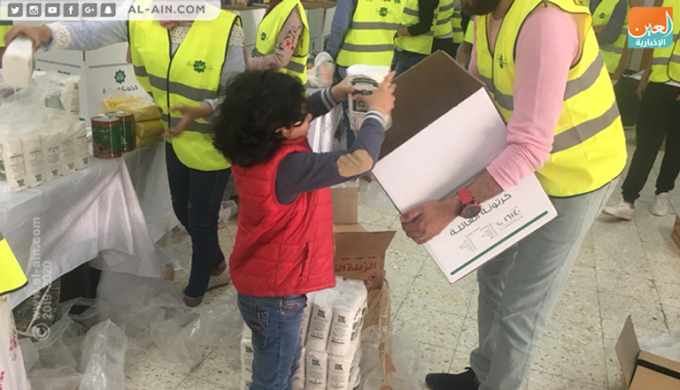 "العين الإخبارية" تشارك في تجهيزات حملة إفطار صائم بمصر