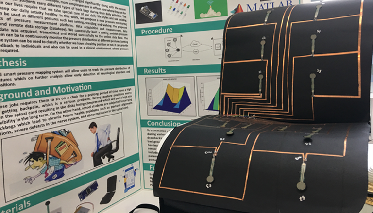 الطالبات المبتكرات من جامعة أبوظبي