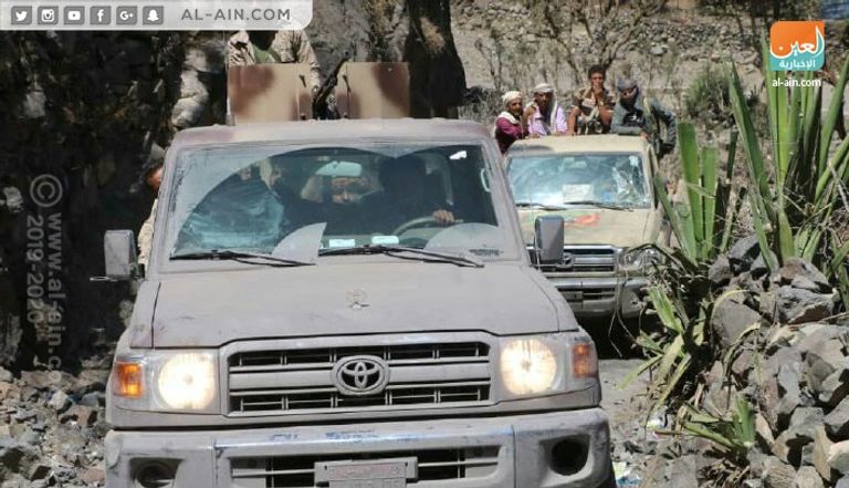 قوات اللواء 35 مدرع في الجيش اليمني بجبهة الأقروض