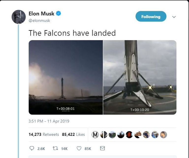 انطلاق صاروخ تابع لشركة سبيس إكس