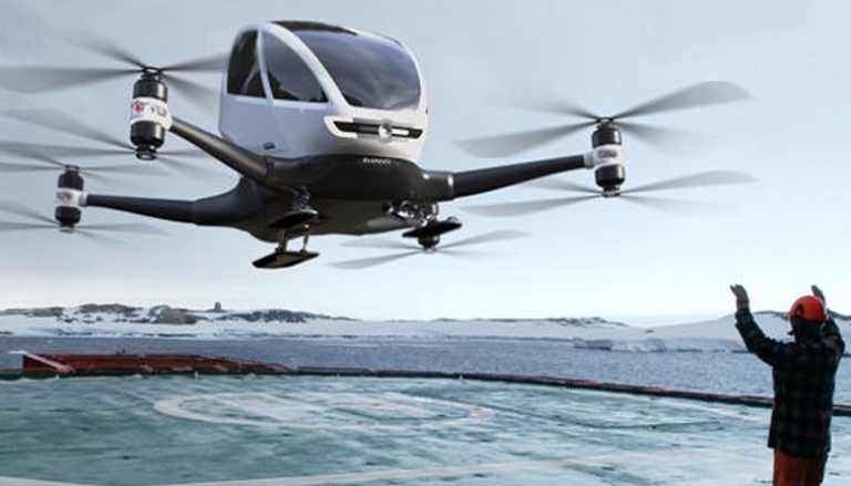 بالفيديو.. عرض "تاكسي جوي" صيني في مهرجان أوروبي موجز العين للتكنولوجيا